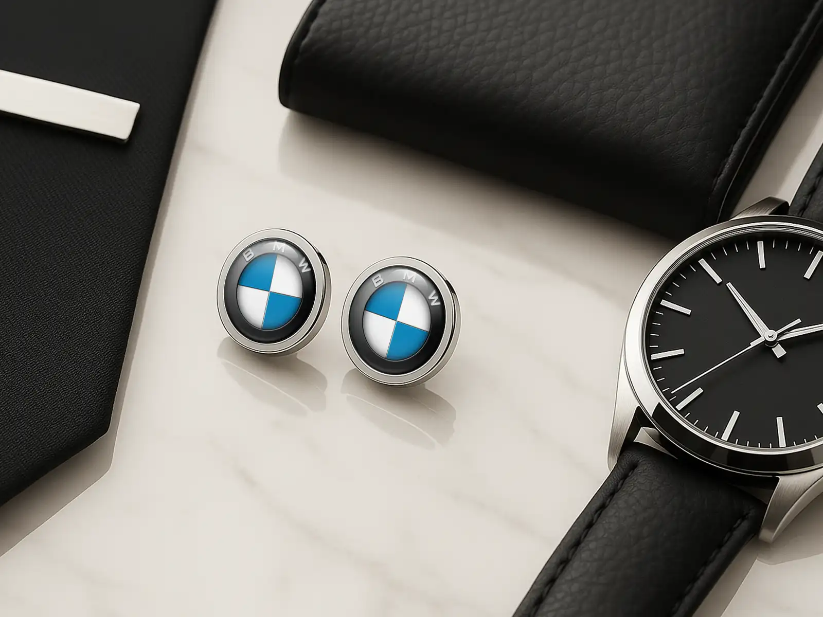 BMW Personalized Cufflinks Men Luxury Edition Gift Set Pro